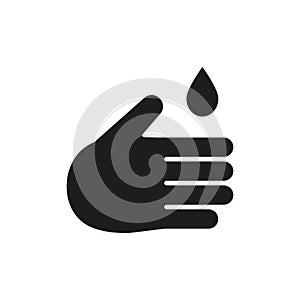 washing hands sign icon vetor design illustration