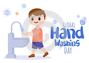 Washing Hands With Soap Water Bubbles For Prevent Corona Covid 19, Daily Care, Disinfection So That Antibacterial And Hygiene.