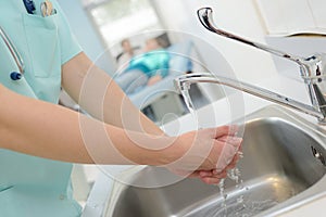 Washing hands to prevent infection