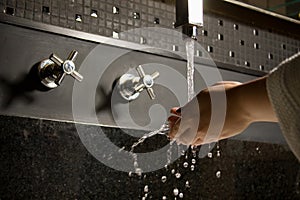 Washing hands photo