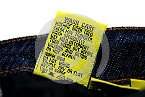 Washing Jeans Instructions