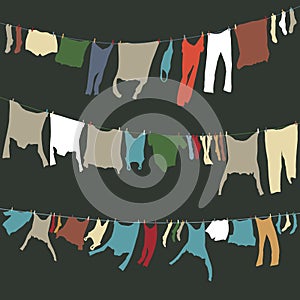 Washing lines