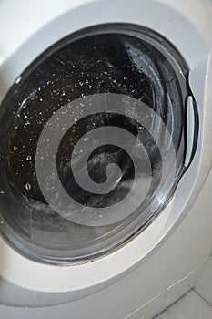 Washing-machine in action