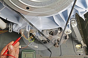 Washing machine appliance repair