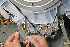 Washing machine appliance repair