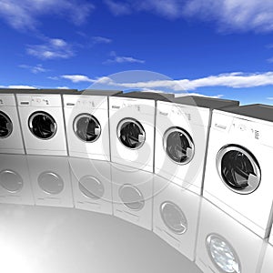 Washing machine background