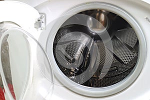Washing machine for clothes and laundry detergent with rinsing l