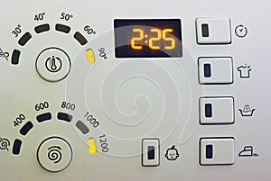 Washing machine control panel