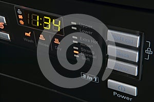 Washing machine control pannel