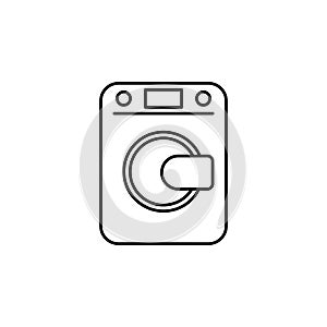 washing machine icon. Element of otel and motels for mobile concept and web apps. Thin line icon for website design and developmen