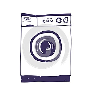 Washing machine. Isolated