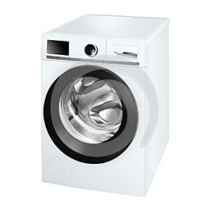 A washing machine isolated on white