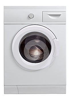 Washing machine isolated on white