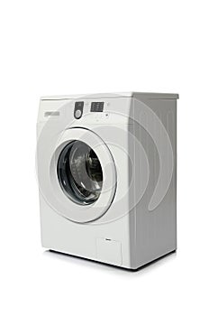 The washing machine isolated on white background