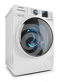 Washing machine isolated photo