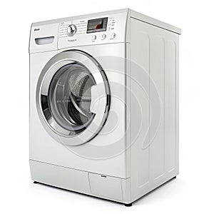 Washing machine isolated on white background