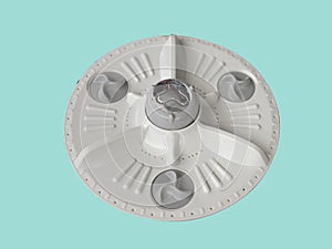 washing machine part on blue sreen background