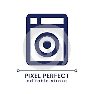 Washing machine pixel perfect linear ui icon