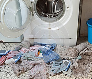 Washing machine and rags