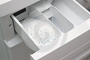 Washing powder in washing machine