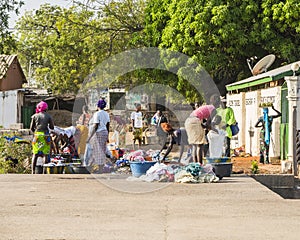 washing by the river
