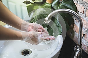 Washing and rubbing hands with soap longer than 20 seconds could help prevent germs and coronavirus COVID-19 spreading