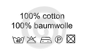 Washing / textile symbols