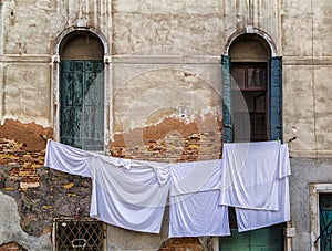 Washings Drying in Venice