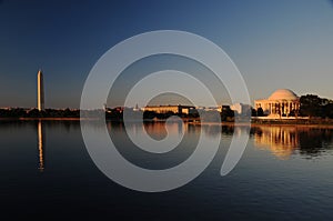 Washington D.C. at dusk photo