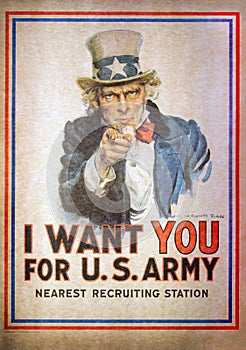 Uncle Sam I Want You for the U.S. Army Recruitment Poster by Jam