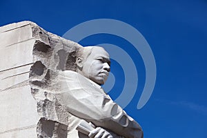 WASHINGTON, DC - APRIL 06, 2018: The Martin Luther King Jr Memorial in West Potomac Park, Washington District Columbia, USA