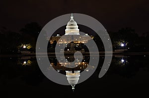 Washington DC - Capitol building and reflection