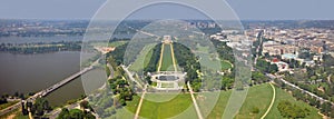 Washington DC city panorama aerial view, Washington DC, USA