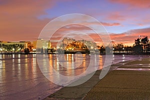 Washington DC Cityscape Winter