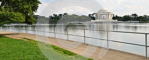 Washington DC - Jefferson Memorial an reflection on pool