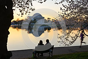 Washington DC, Jefferson Memorial in Spring