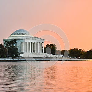 Washington DC - Jefferson Memorial at sunset