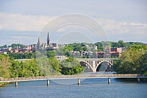 Washington DC - Key Bridge and Georgetown