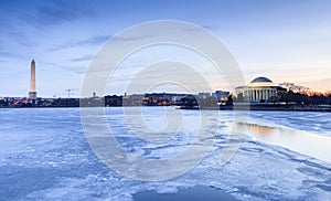 Washington DC Landmarks in Winter
