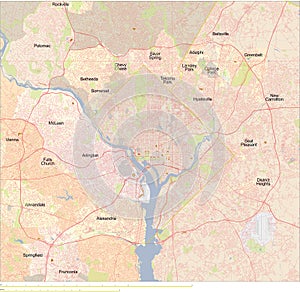 Washington DC map