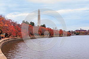 Washington DC Monument in Autumn