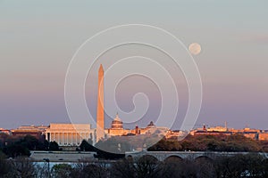 Washington DC Moonrise