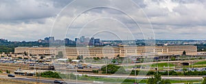 Washington DC . The Pentagon with surrounding roads