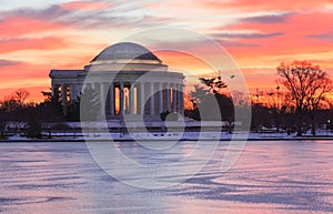 Washington DC Sunrise Over Jefferson Memorial