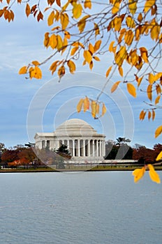 Washington DC - Thomas Jefferson Memorial in Autum photo