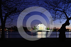 Washington DC - Thomas Jefferson Memorial at night