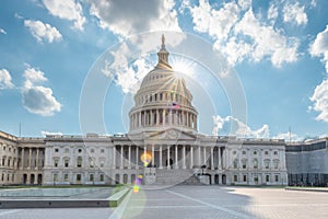 Washington DC, US Capitol Building in a summer day.