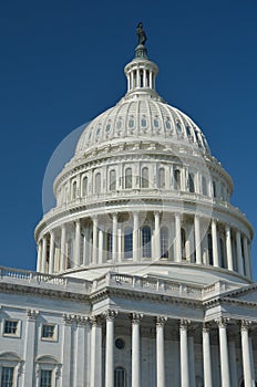 Washington DC, US Capitol dome detail