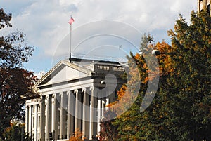 Washington DC- The US Treasury Building in the Fall