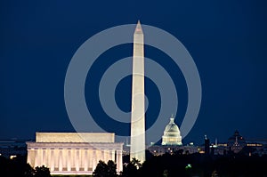 Washington DC, USA - night scene